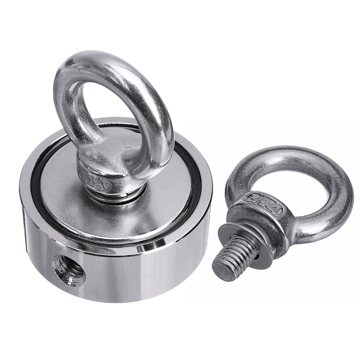 48/60/67/75mm Neodymium Recovery Magnet with 10M Rope Fishing Magnet Salvage Tool