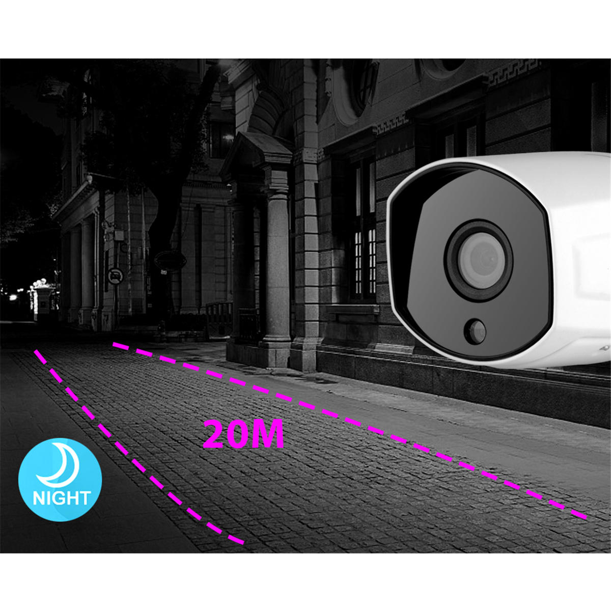 WiFi IP Camera 1080P 2MP Wireless Security Camera Waterproof IR Night Vision Camera