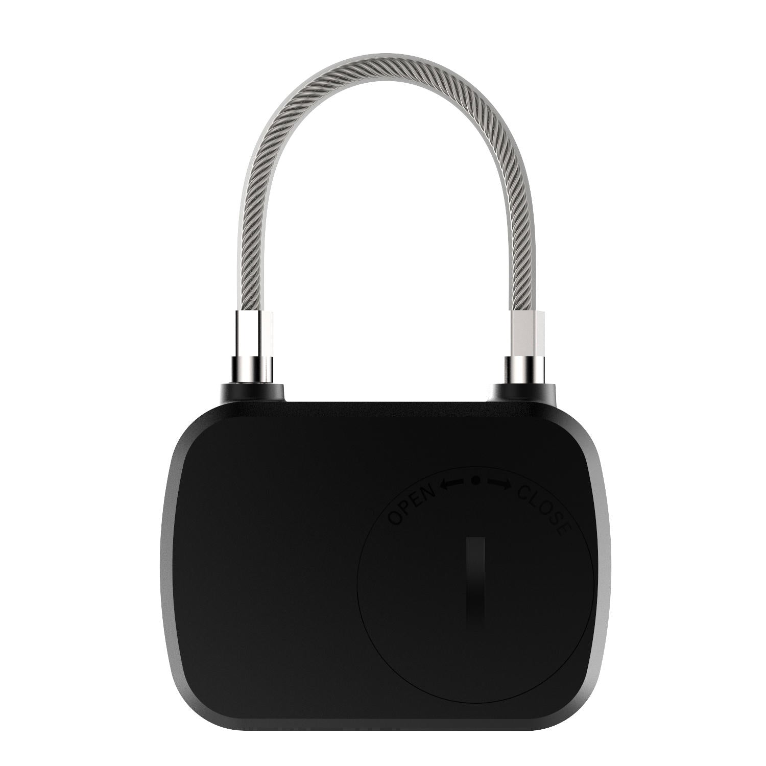 Fingerprint Security Keyless Lock Plastic Three Color Light Wire Rope Lock 3M 10 Sets of Fingerprint lock Induction