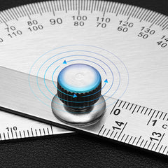 Stainless Steel irregular Protractor Large Carpenter's Measuring Angle Gauge