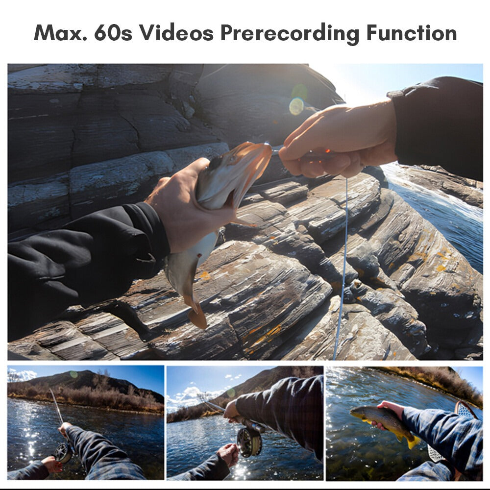 Advanced 4K 30FPS 5G WiFi Sports Cam - 1.33" Touch, 154° Wide, 6-Axis Gyro, 30M Waterproof Night Vision