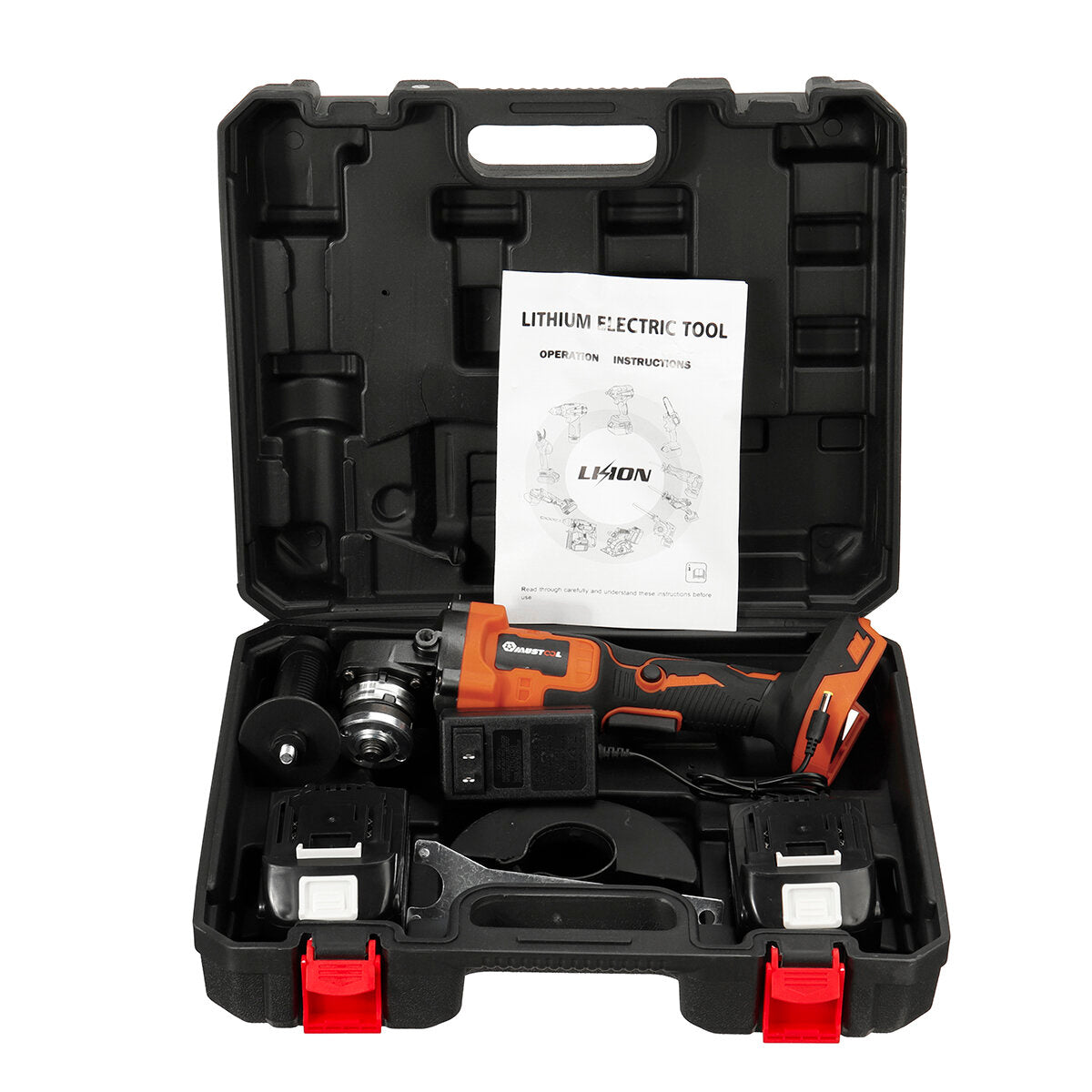 1600W 388VF 125mm Rubber + ABS + Steel Rechargeable Lithium Battery Technology Brushless Angle Grinder