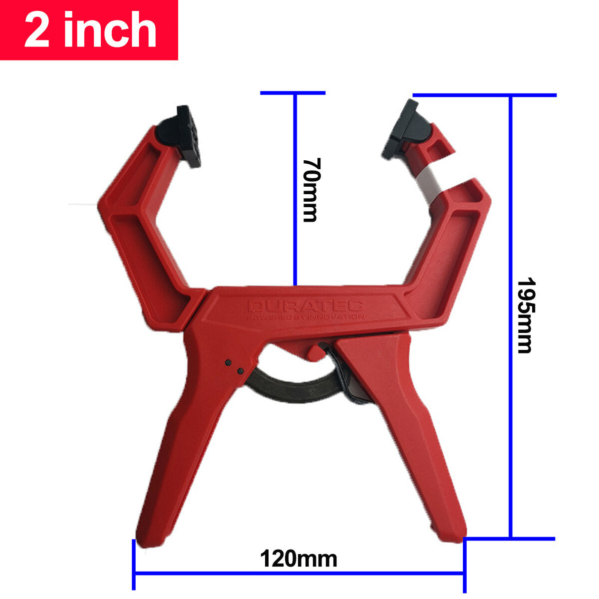 High-Strength ABS G-Clamp with Scratch-Resistant Jaws, Ergonomic Handle, 2-4 Inch Options, 15kg Clamping Force