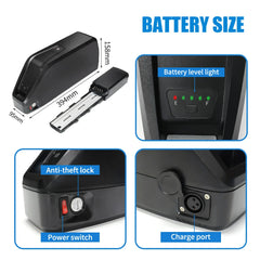 48V 30Ah E-bike Battery, Premium LG Cells, 5-Pin Base, 4A Fast Charge Electric Bicycle Battery for DOUTTS DEEPOWER JANSNO, etc