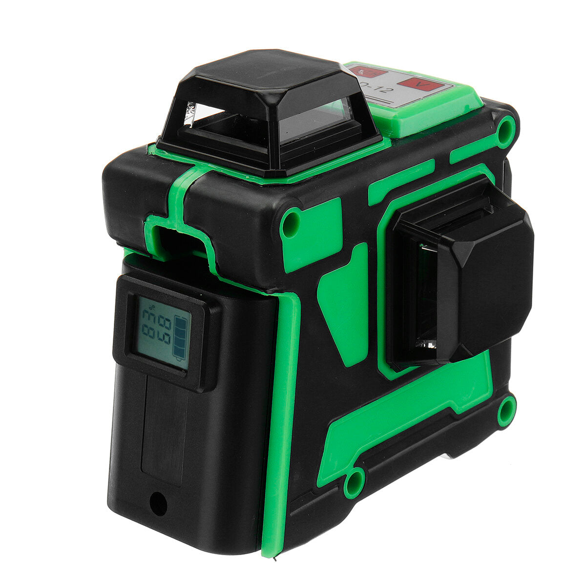 3D 12 Line Blue Light Laser Level LCD 360 Rotary Self Leveling Cross Measuring Tool
