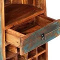 Wine rack 50x40x180 cm solid recycled wood