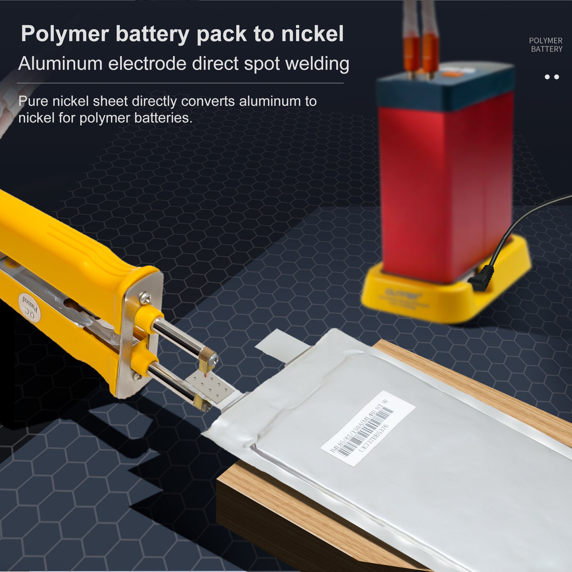 Dual-Mode Spot Welding Tool for Nickel-to-Nickel & Pure Nickel, High-Energy Double Pulse & Ultra-Low Internal Resistance