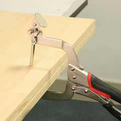 300mm Ultra-Thick Dual-Purpose Oblique Hole Clamp Pliers - Right Angle & C-Clamp, 3-1/4" Opening, Comfortable Grip