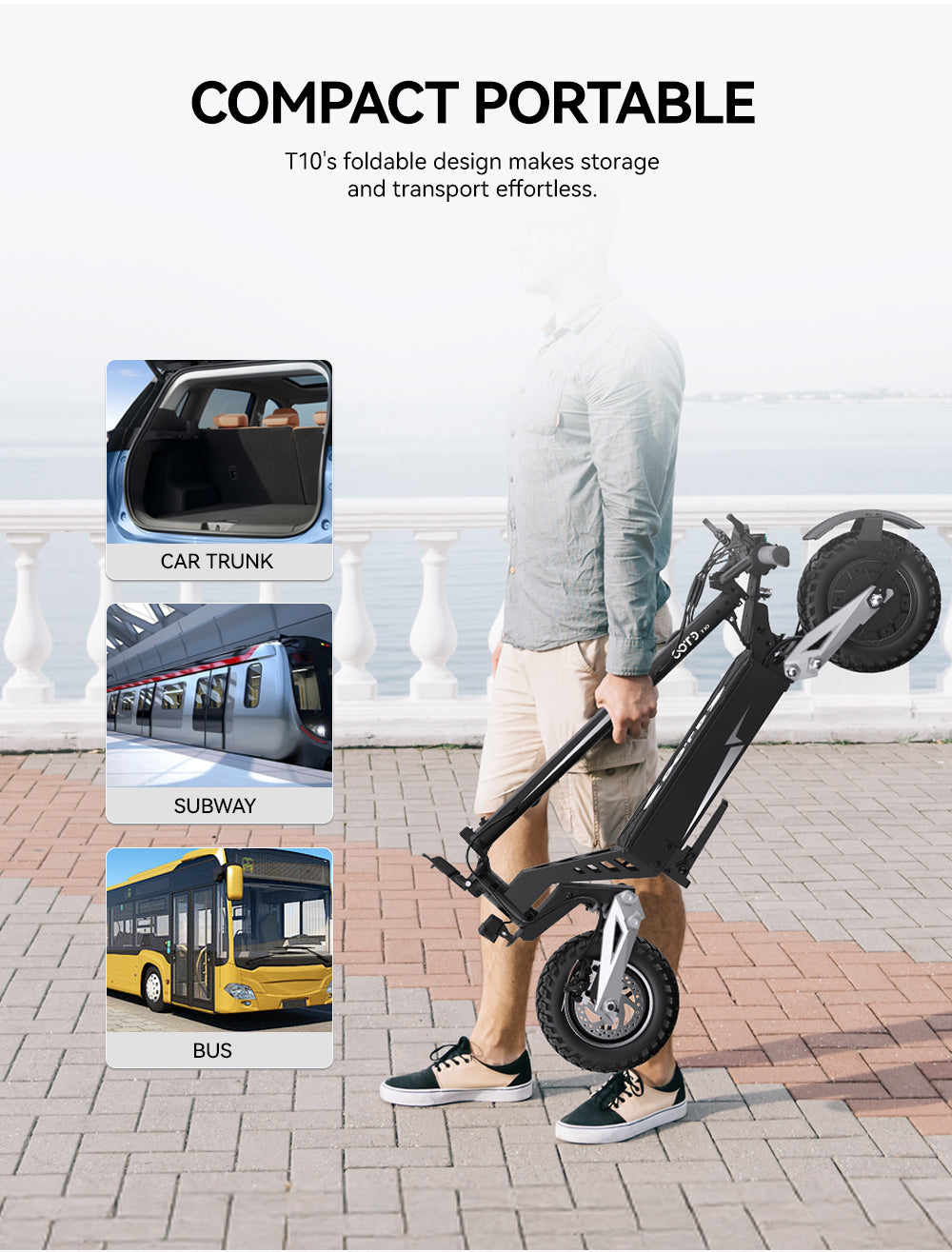 Electric Scooter 48V 18AH Battery 900W Motor Recommended Top Speed 25KM/H 11inches Tires 80KM Max Mileage 120KG Max Load Folding E-Scooter