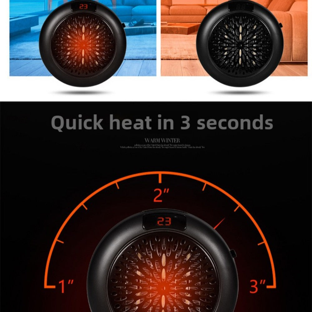 Mini 1000W Portable Electric Heater Fan for Home & Office