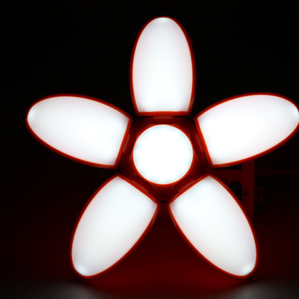 50W 144 LED Deformable Lights Lotus Shape E27 LED Lamp Folding for Factory Garage AC85-265V