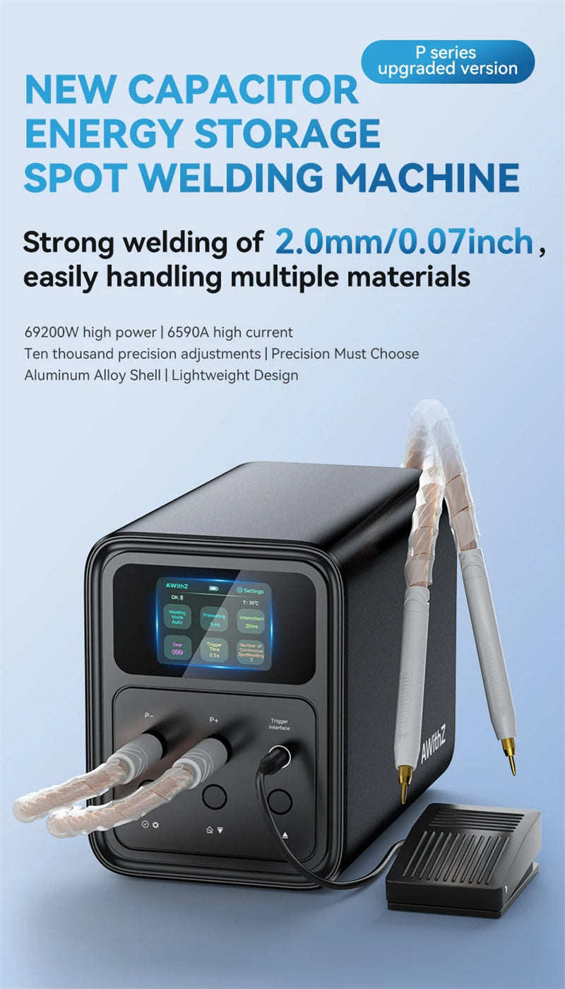 69200W Spot Welder 6590A High current Super Farad Capacitor Spot Welding Machine for DIY 18650 Lithium Battery