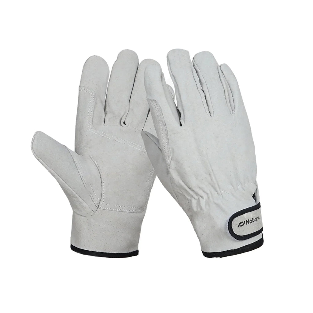 Men's Pigskin Breathable Anti-scalding Outdoor BBQ Gloves Kitchen Baking Heat Insulation Protective Gloves