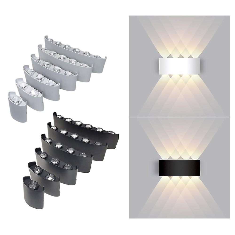 2/4/6/8/10/12 Heads LED Wall Lamp Indoor Outdoor Waterproof Light Fixture Living Room Bedroom Stair Lamp