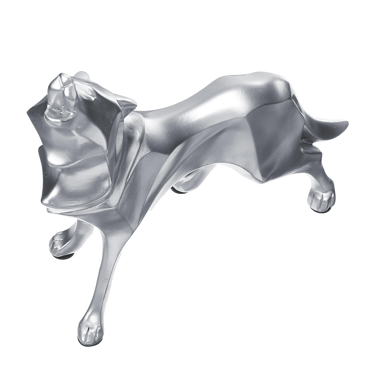 Modern Abstract Art Wolf Statue Resin Geometric Resin Model Gift Decorations