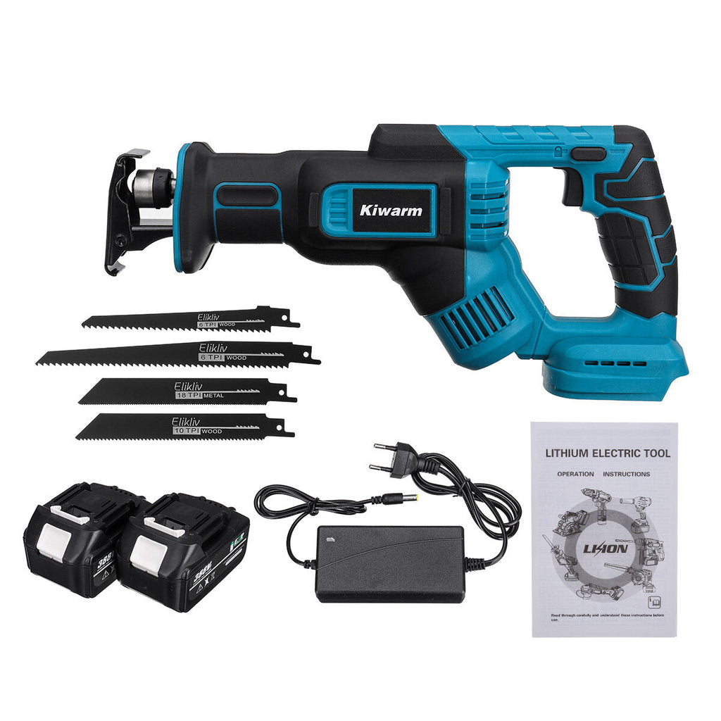 388VF Reciprocating Saw Wood Sawing Tool with Cutting Blades for Li-ion Battery