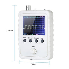 DSO Shell Oscilloscope with BNC-Clip Cable Probe and 2.4-inch Color TFT Display