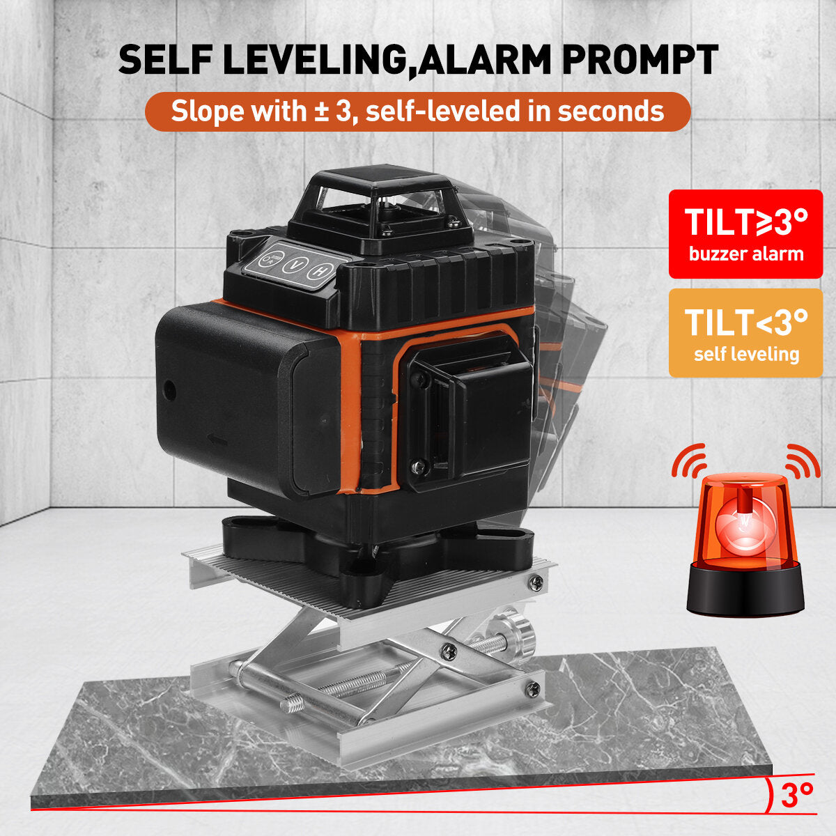 16 Line 360 Horizontal Vertical Cross 4D Green Light Laser Level Self-Leveling Measure Super Powerful Laser Beam