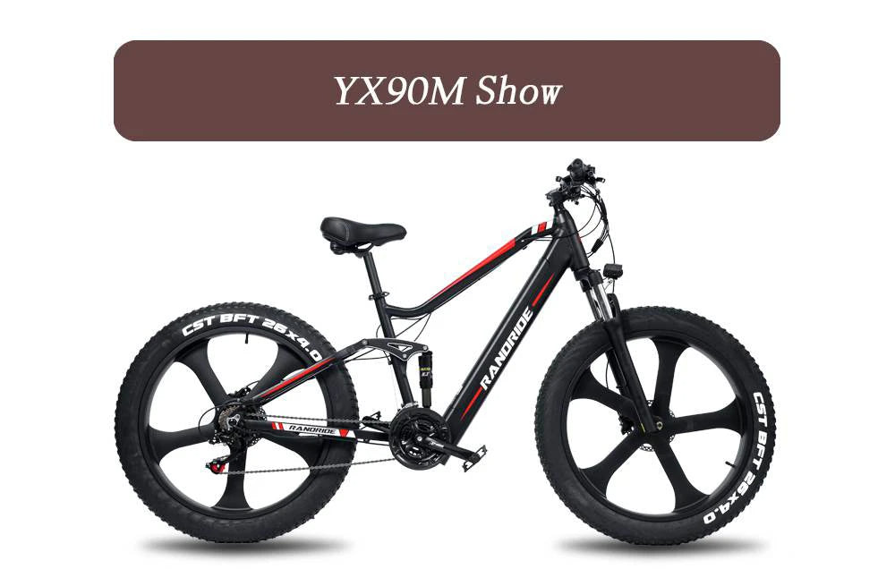 Electric Bike 48V 13.6AH 1000W Electric Bicycle 26 Inch 70-90KM Mileage Range Max Load 150KG