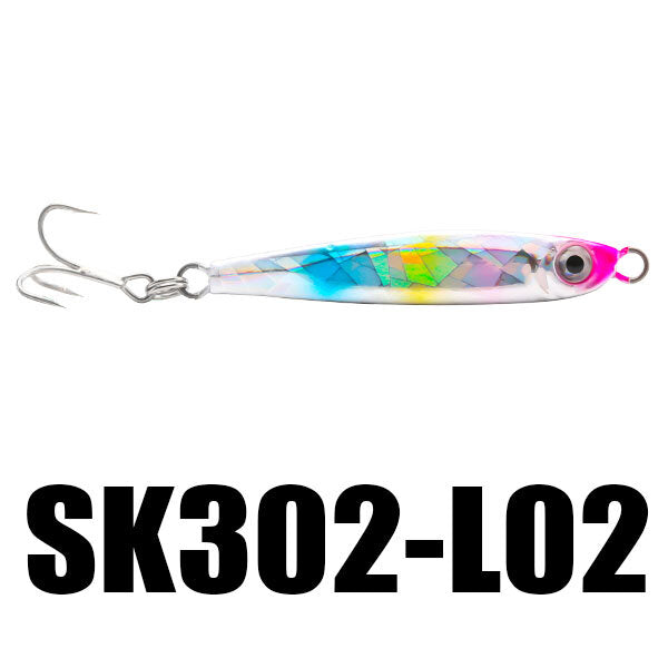 1PC 21g 65mm Jigging Fishing Lure Metal Sinking Spoon Fishing Baits 3D Eyes