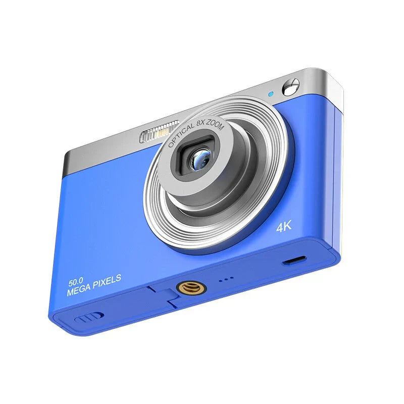 4K 50MP Digital Camera Video Camcorder 2.88" IPS Screen AF 8X Zoom 750mAh Portable Mirrorless Camera