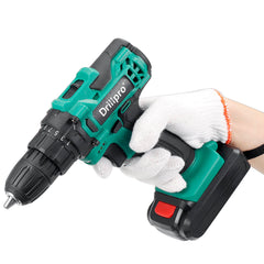 21V 1.5AH Cordless Drill Rechargeable 2 Speed Electric Drill Screwdriver
