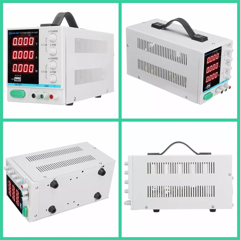 DC Power Supply 4 Digtal Display 30V 5A Adjustable Switching Power Supply w/ USB Interface