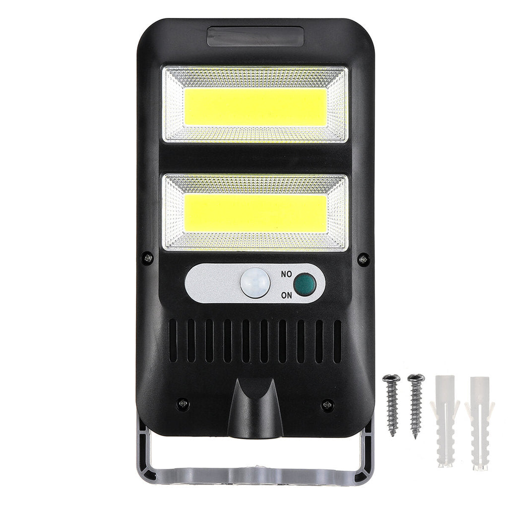 COB LED Solar Powered Wall Street Lights Induction Outdoor PIR Motion Lamp