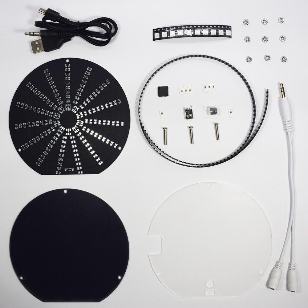 LED Circular Audio Visualizer Music Spectrum Display DIY Kit