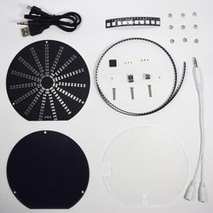 LED Circular Audio Visualizer Music Spectrum Display DIY Kit
