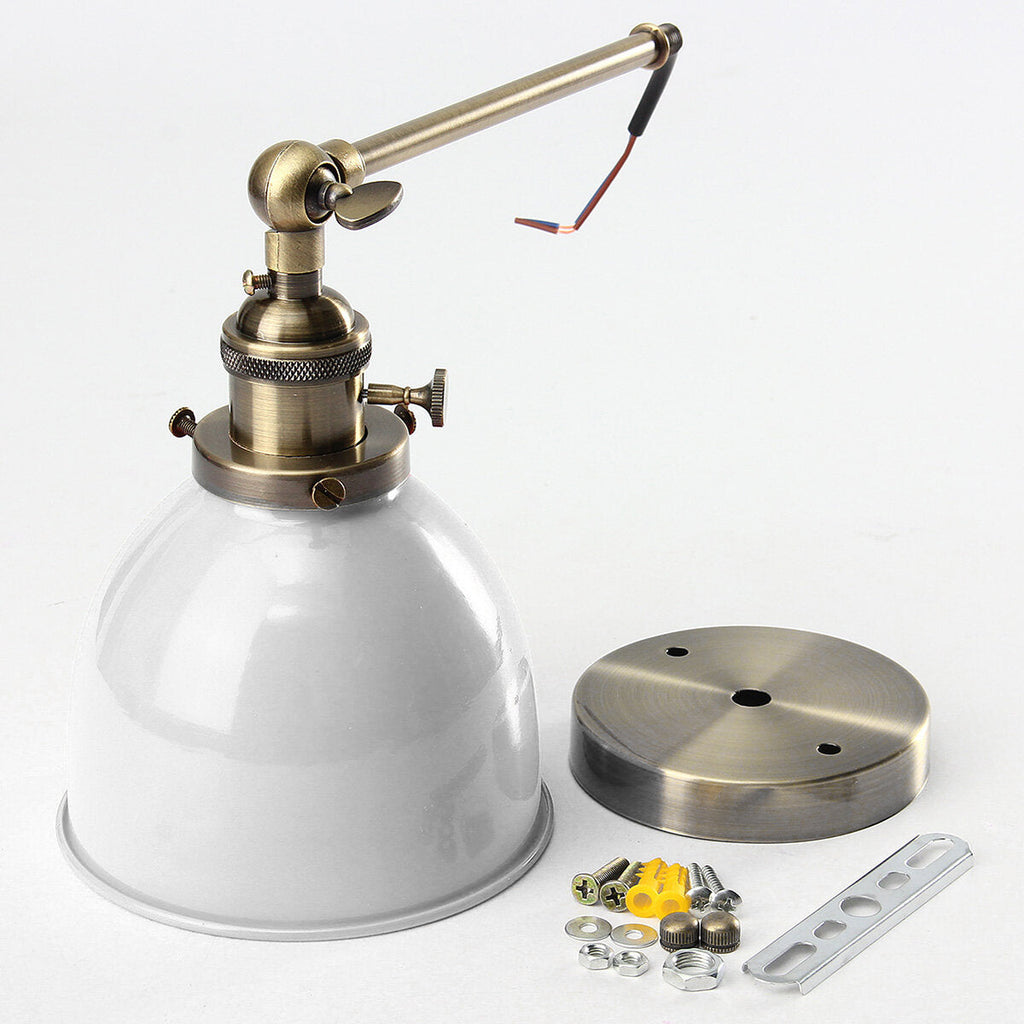 Retro Industrial Sconce Iron Lampshade UP DOWN Wall Light LOFT Brushed Wall Lamp E27
