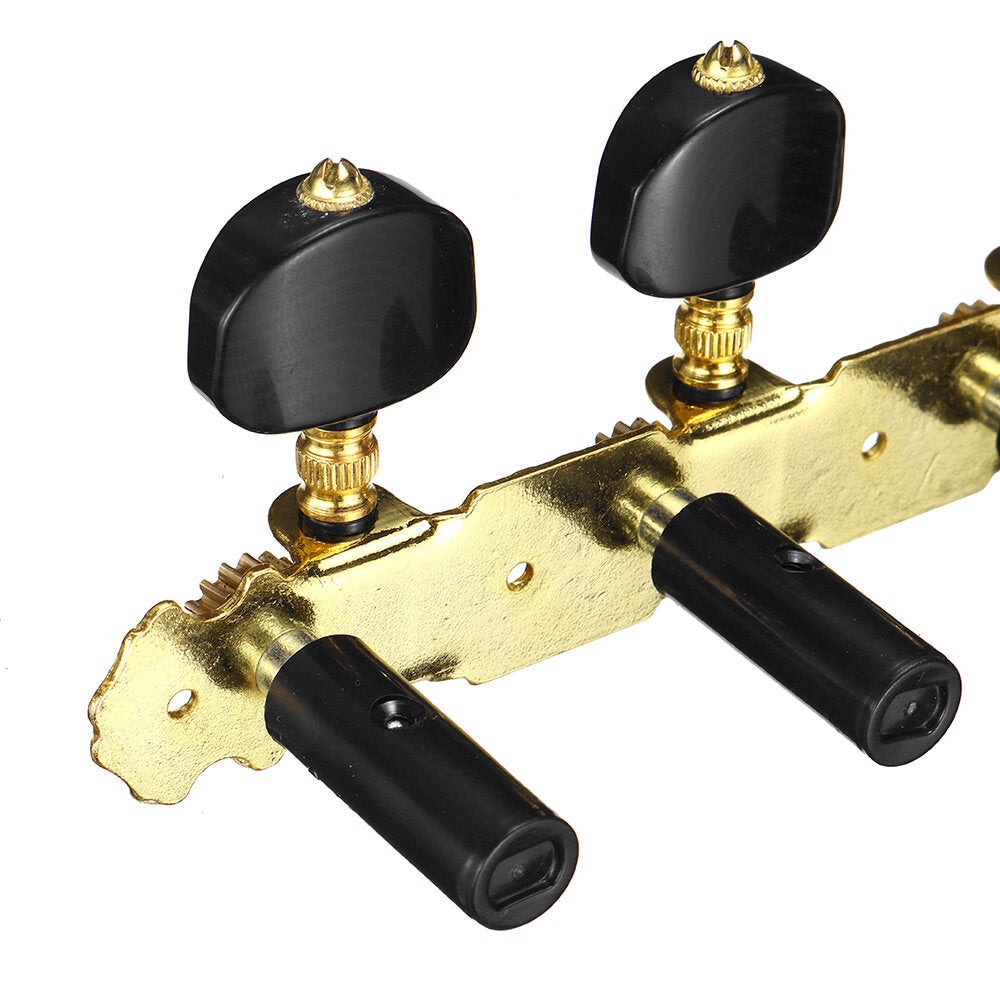 2Pcs Acoustic Classical Guitar Tuning Pegs Machine Heads Tuners Guitar Parts Black