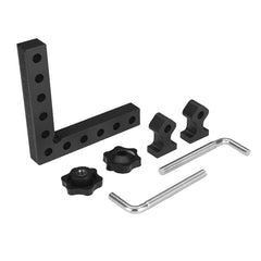 Premium Aluminum Right Angle Jig - L-Type Positioning Square for Precise Woodworking, Easy to Use, Versatile DIY Tool