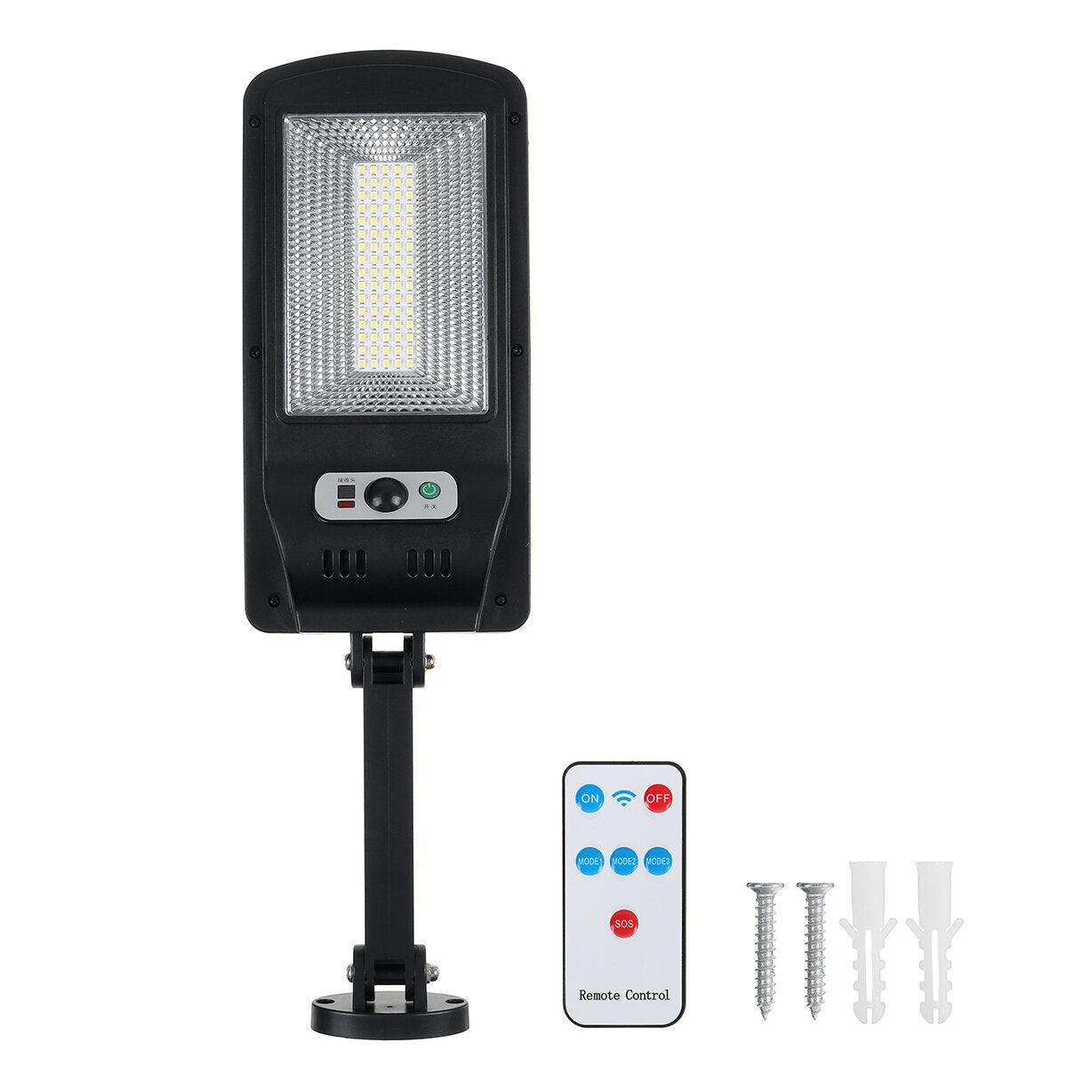 LED Solar Wall Light Garden Security Lamp PIR Motion Sensor IP65 Remote Control