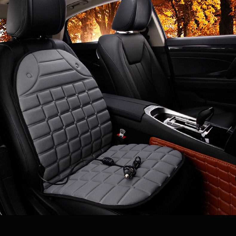 Universal 12V Heated Car Seat Covers Safety Thermostatically Controlled Overheat Protection