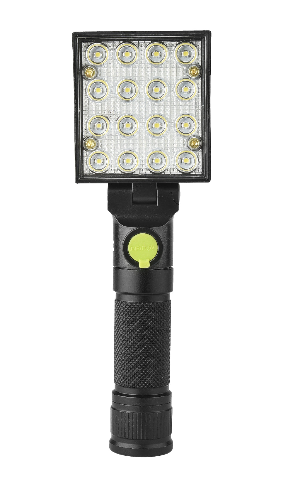 16x COB 4Colors 4Modes 180 Adjustable Head Magnetic Tail USB LED Flashlight
