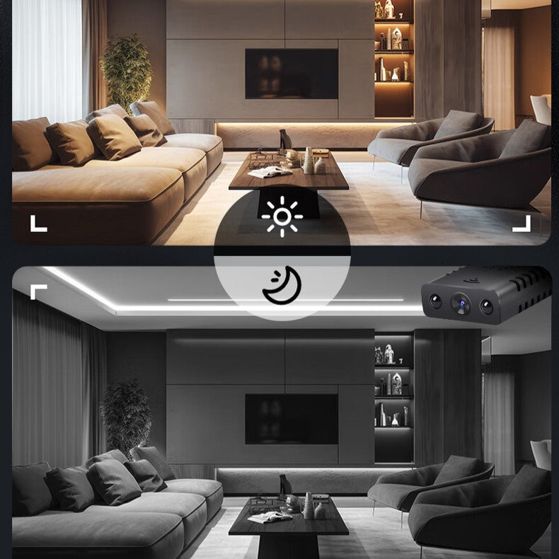 1080P WiFi Rechargeable Camera, 2X Digital Zoom, BSI CMOS Sensor, USB Interface, Compact Design, ABS Material