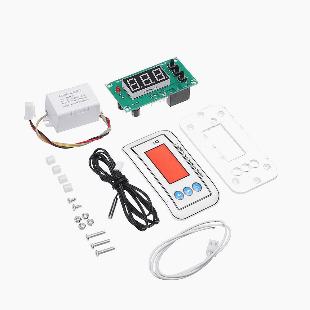 5V12V Digital Thermostat Temperature Control Switch Mini Embedded Panel Temperature Controller
