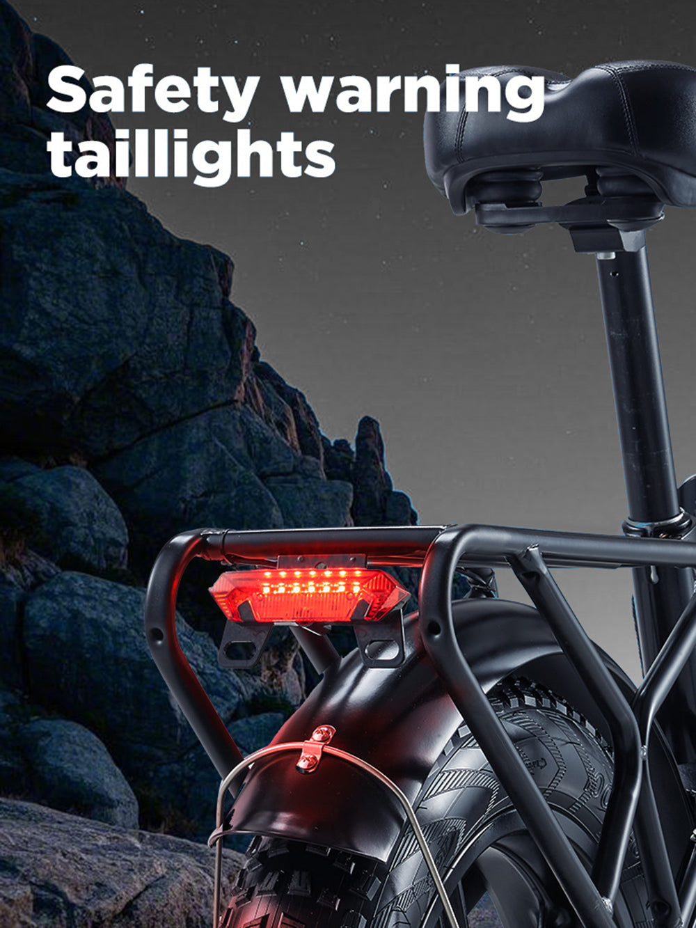 48V 20Ah 2*1000W Recommended Top Speed 25KM/H 26*4.0 Inch Electric Bike 40-90KM Max Range Max Load 200KG