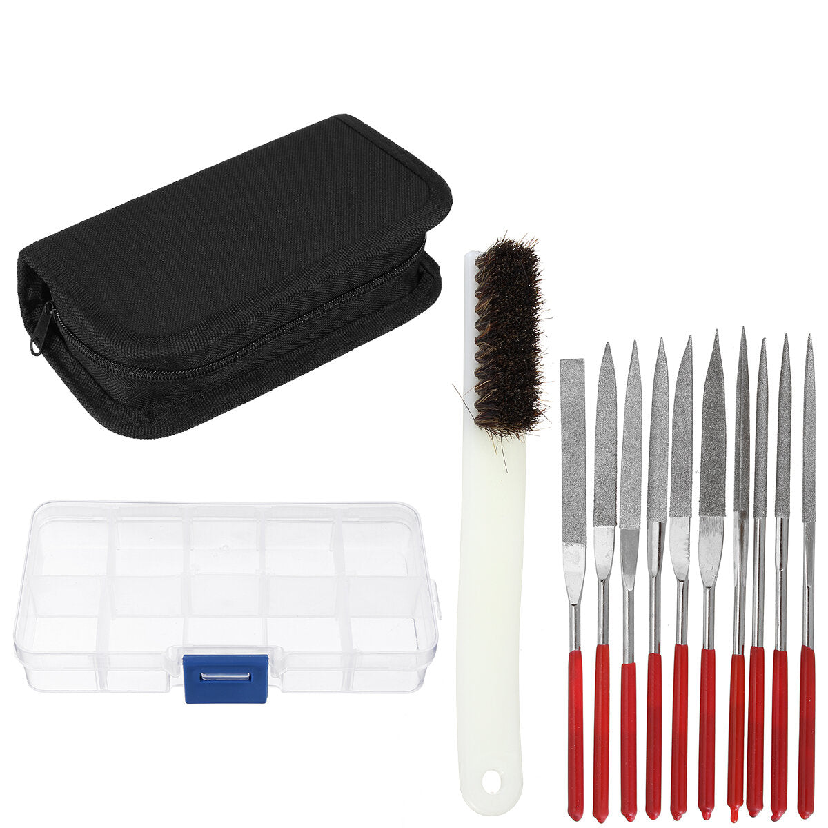 13Pcs Diamond Files Suit Carpenter's Woodworking Househould Hand Tools