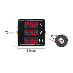 Electrical AC Voltage Current Frequency Three-combination Meter with High Precision Digital Display LED Digital Voltmeter
