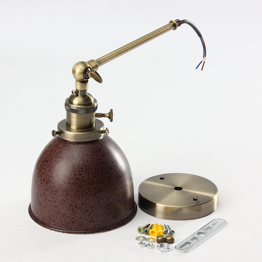 Retro Industrial Sconce Iron Lampshade UP DOWN Wall Light LOFT Brushed Wall Lamp E27