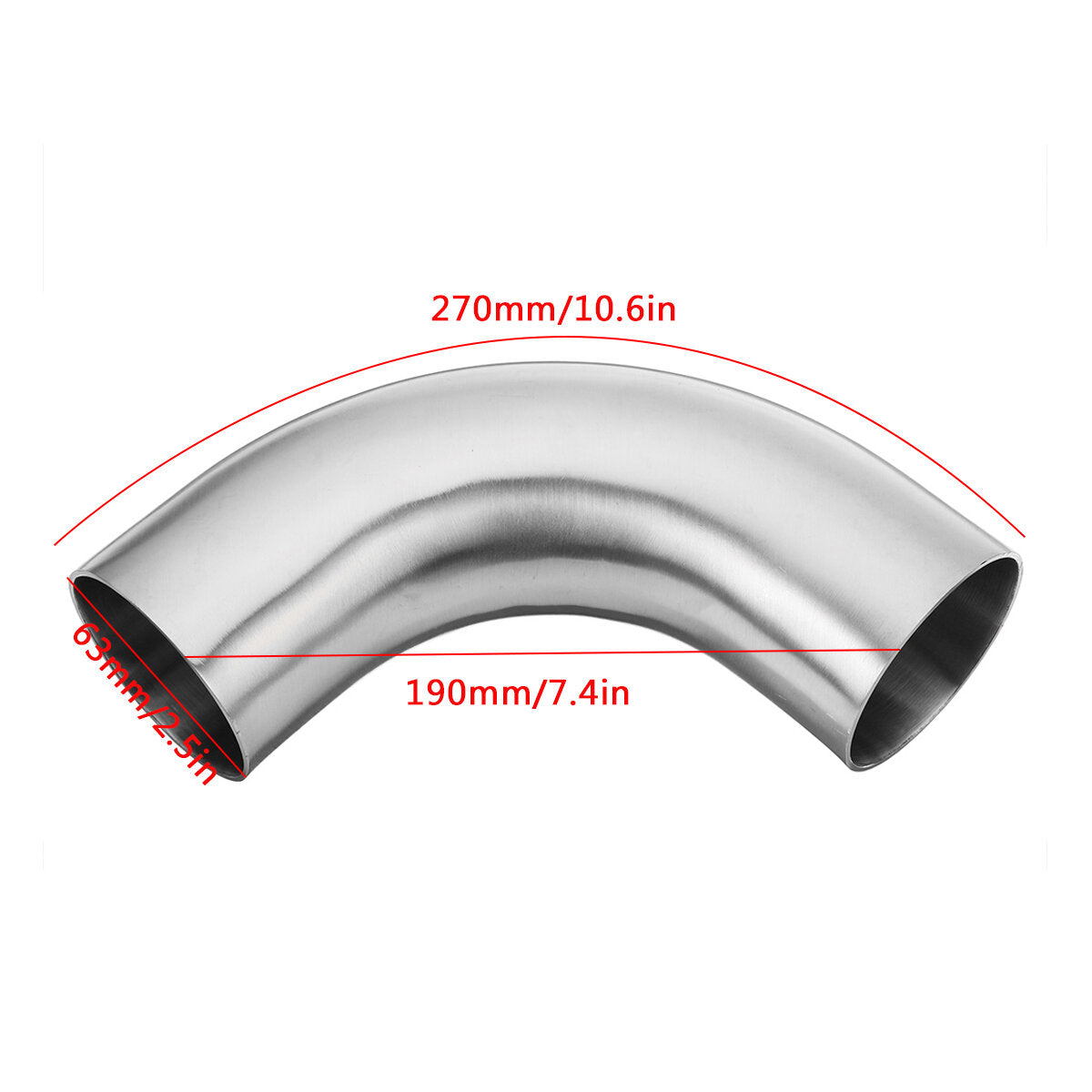 OD 90 Degree Exhaust Pipe Bends Tube Elbows Stainless Steel