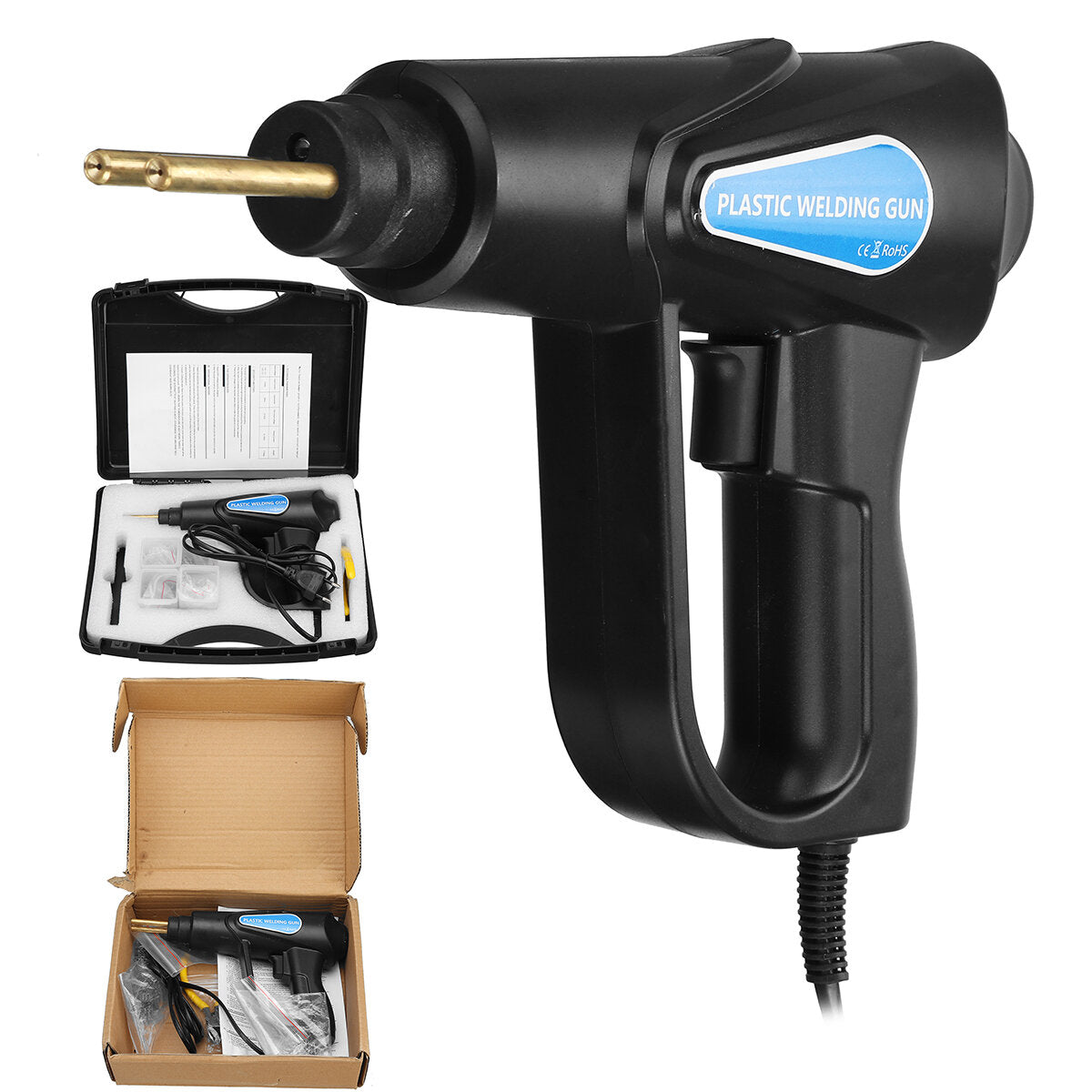 70W Hot Stapler Plastic Welding Machine Car Bumper Repair Kit Plier 4 Wave Staples Welding Repairing Machine Welder Repair Tool