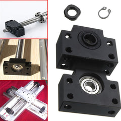 2pcs BK12 BF12 Ball Screw End Supports for Ball Screw SFU1605 CNC XYZ Parts