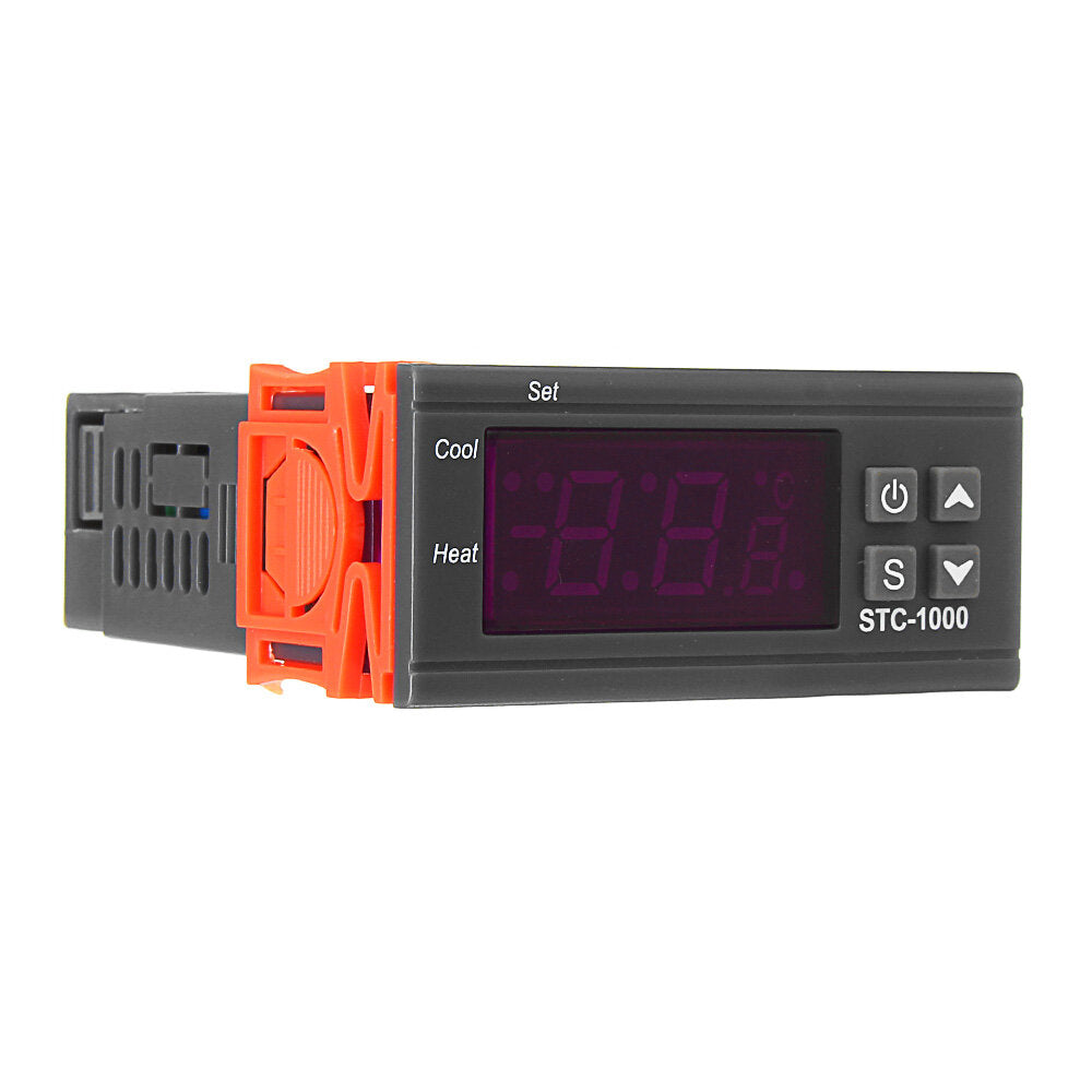 110V/220V/12V/24V 10A 2 Relay Output LED Digital Temperature Controller Thermostat Incubator With Sensor Heater And Cooler