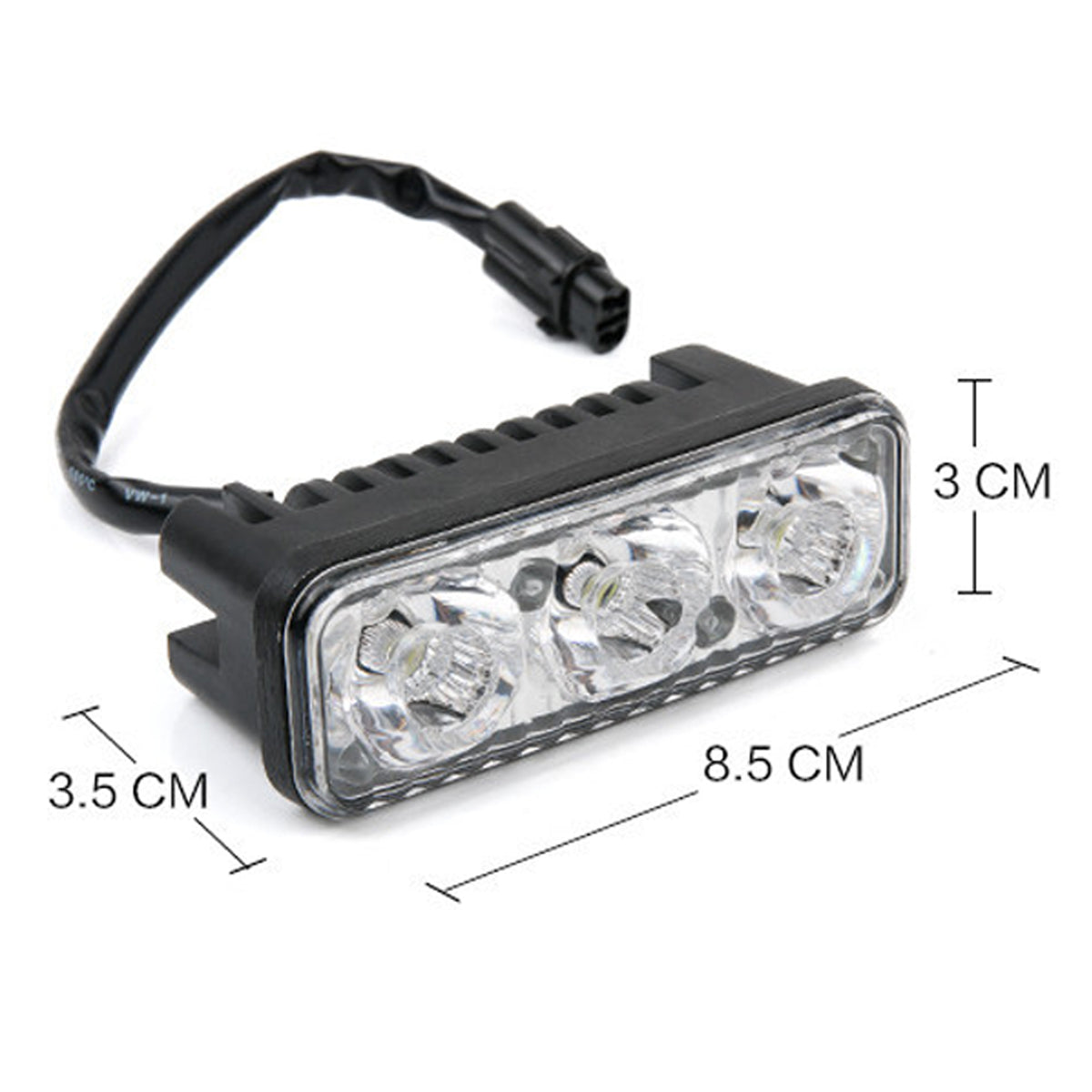Car Motorcycle Modification Daytime Running Light Super Bright Waterproof High Power 3 LED Light