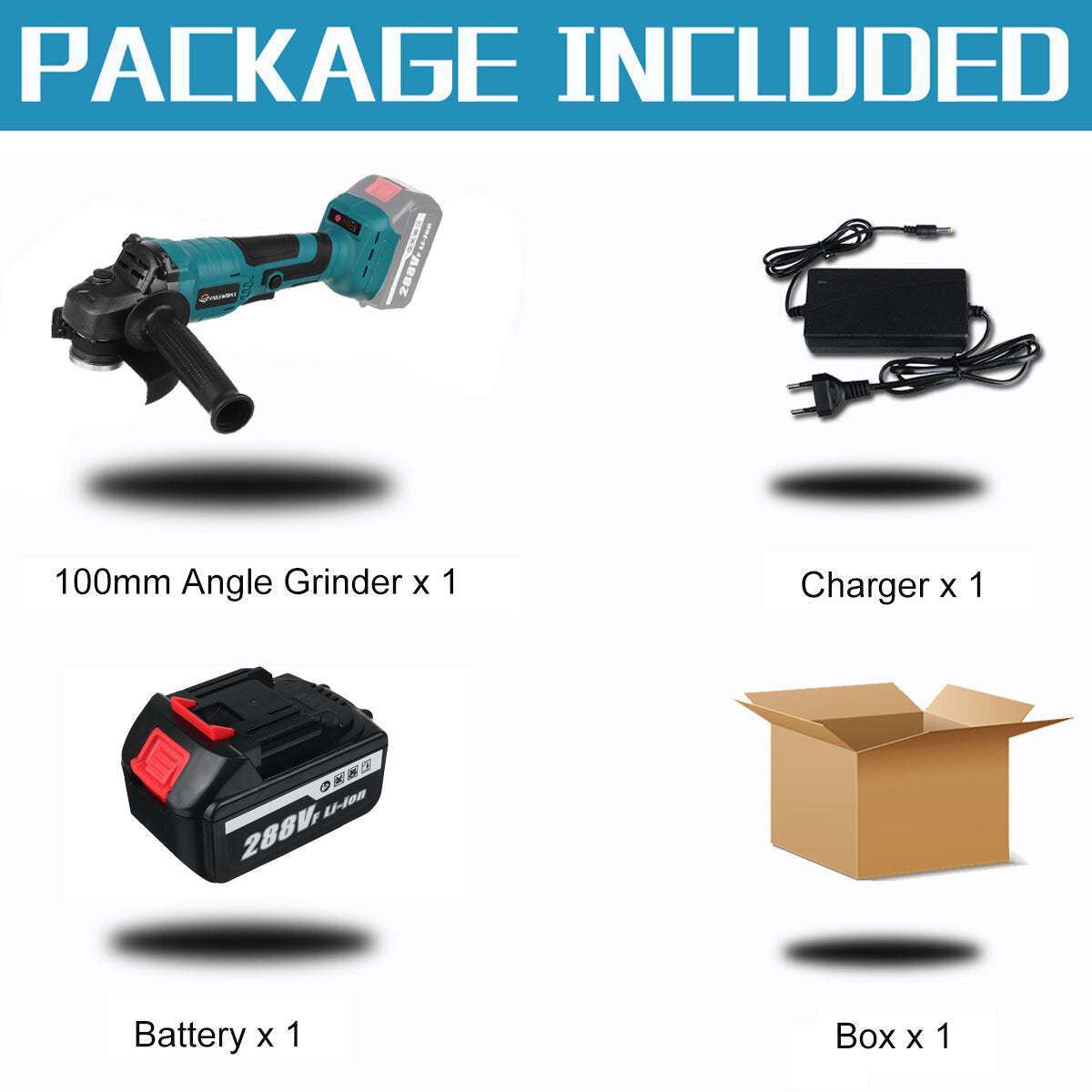 Cordless Angle Grinder 3 Gears Brushless Electric 100mm/125mm Polishing Machine