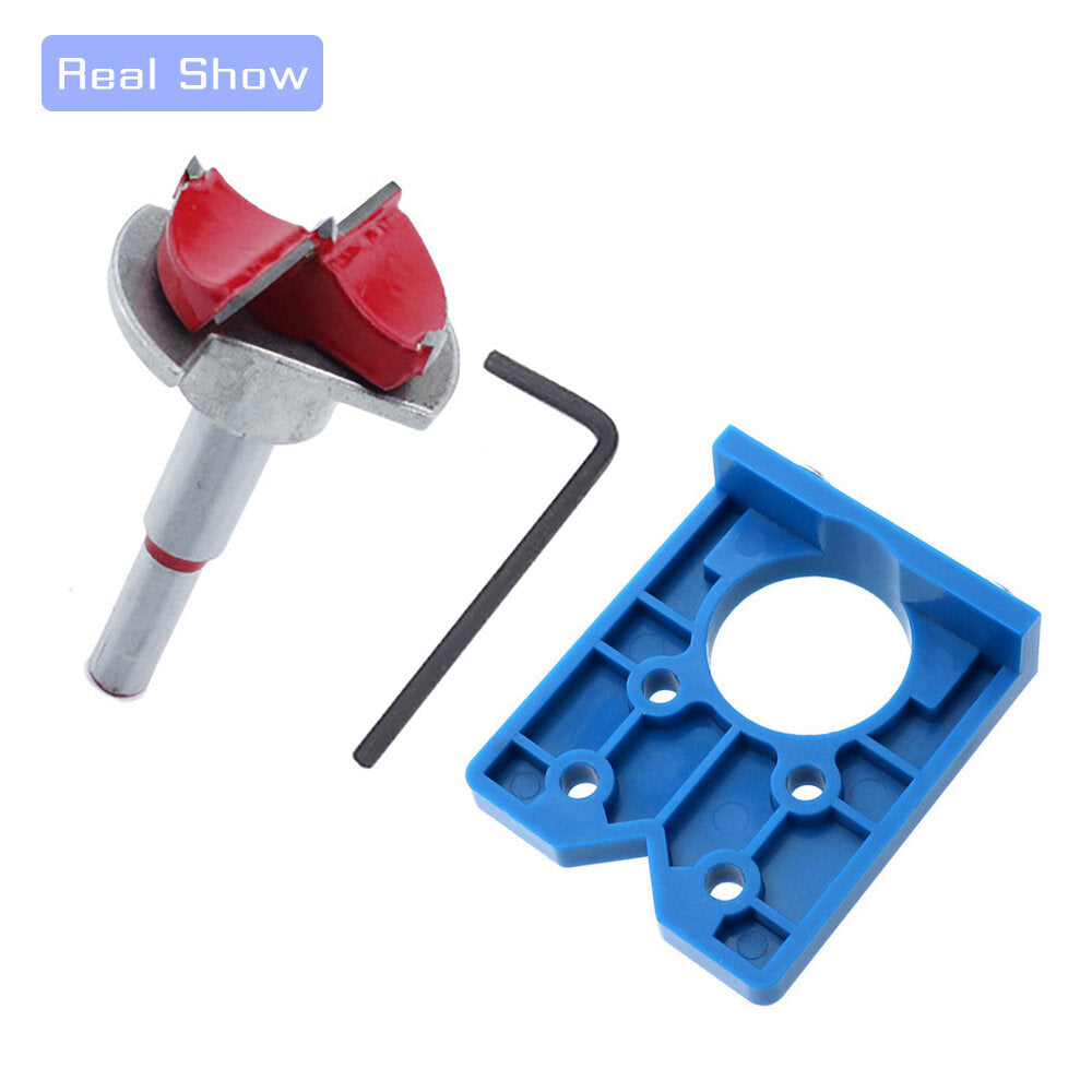 35mm Hinge Drilling Jig Set - Precision Woodworking Tool for Accurate Hole Positioning & Easy Use