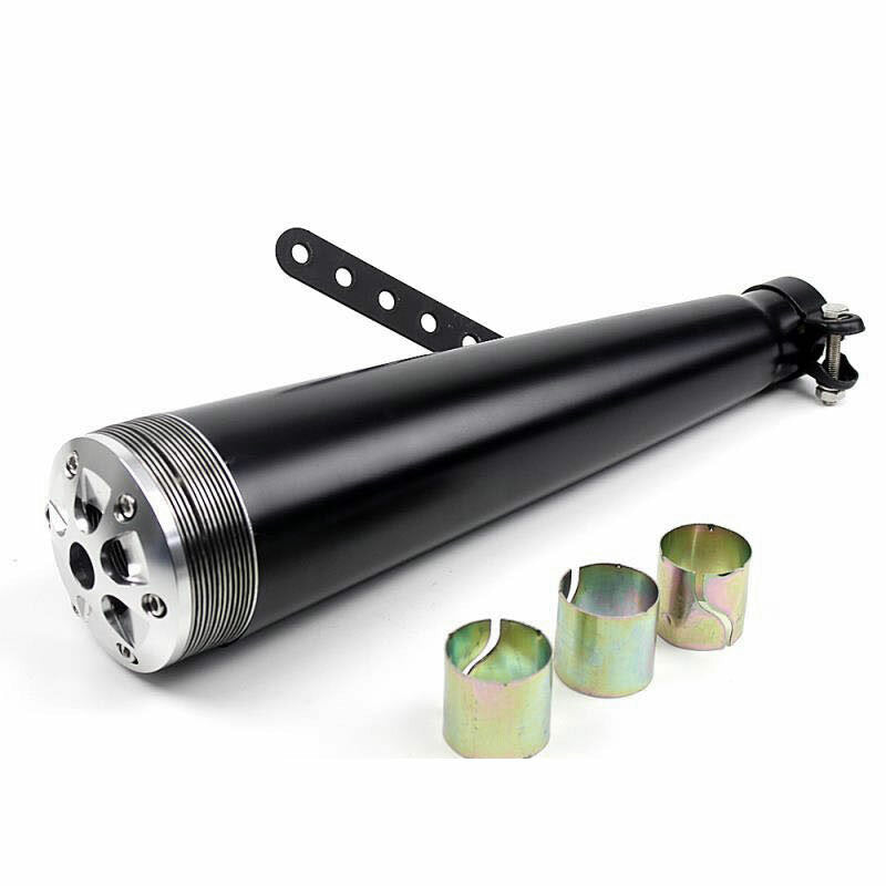 38/40/43MM Motorcycle Muffler Exhaust Silencer Pipe Retro For Cafe Racer Bobber Custom ATV